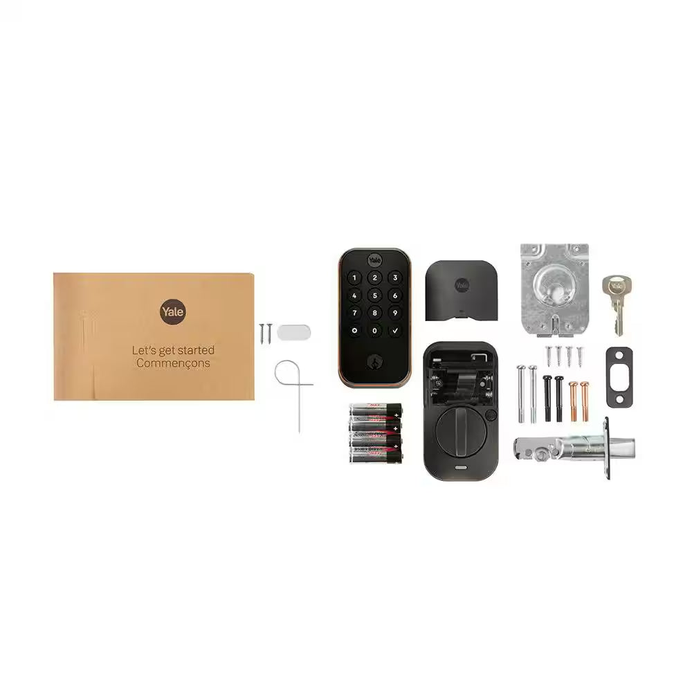 Assure Lock 2 Smart Door Lock with Bluetooth Connectivity and Pushbutton Keypad in Oil Rubbed Bronze Finish