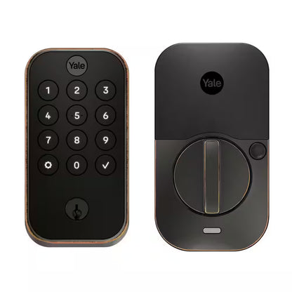 Assure Lock 2 Smart Door Lock with Bluetooth Connectivity and Pushbutton Keypad in Oil Rubbed Bronze Finish