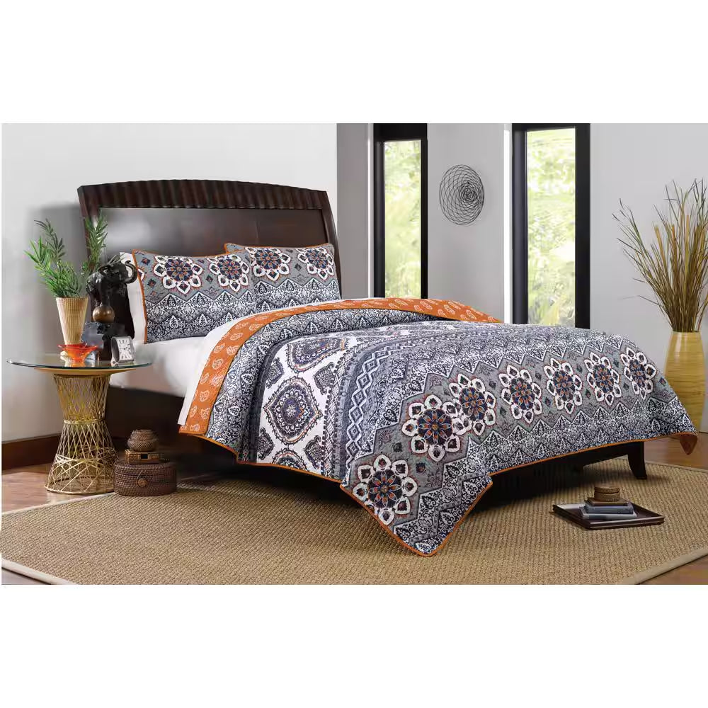 Medina 3-Piece Saffron Queen Set