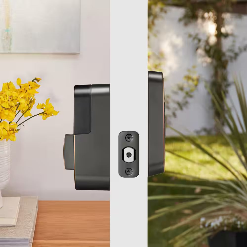 Assure Lock 2 Smart Door Lock with Bluetooth Connectivity and Pushbutton Keypad in Oil Rubbed Bronze Finish